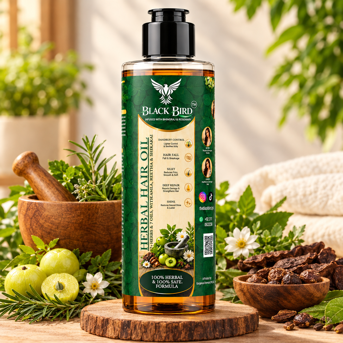 BLACK BIRD Herbal Hair Oil